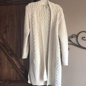 Merino wool cardigan, made in Ireland